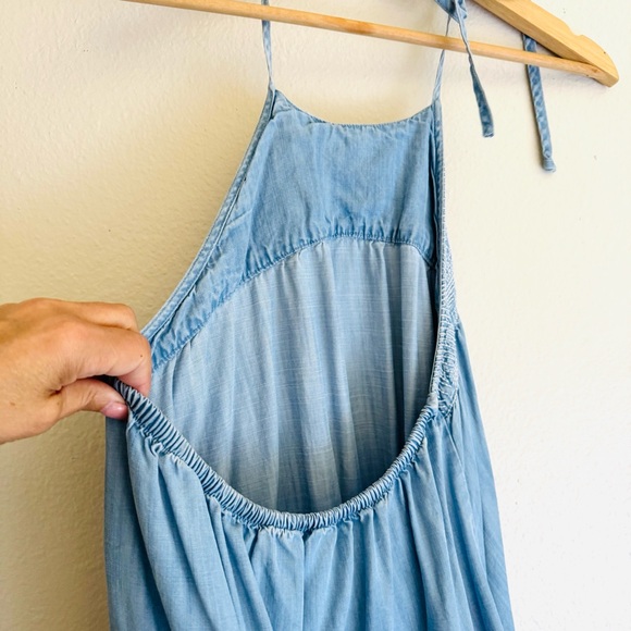 Bella Dahl Halter Chambray Dress - Picture 8 of 10